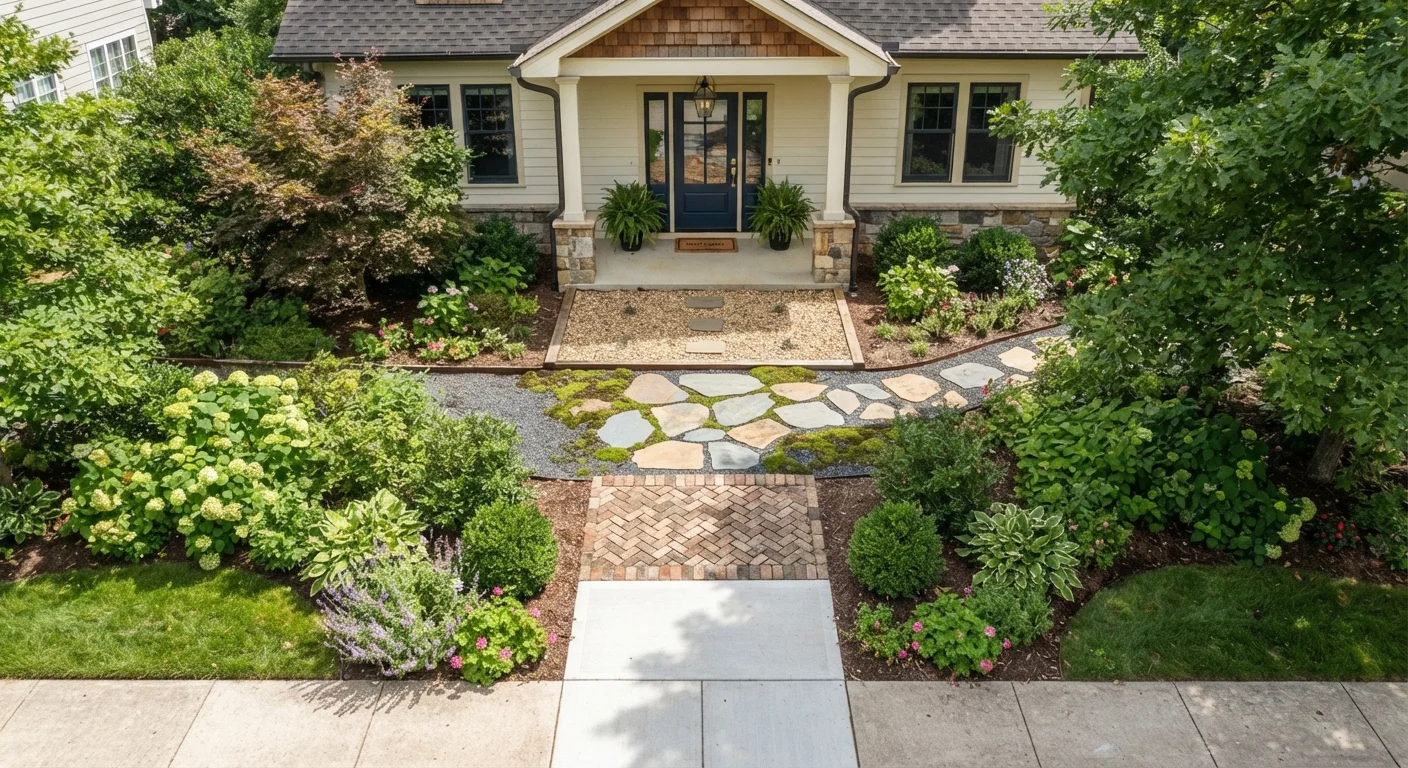 Front Walkway Materials Compared: Concrete, Pavers, Flagstone, and Gravel