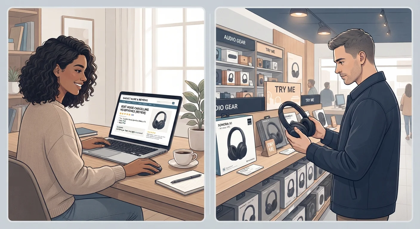 Online Research vs. In-Store Evaluation: Getting the Most from Each