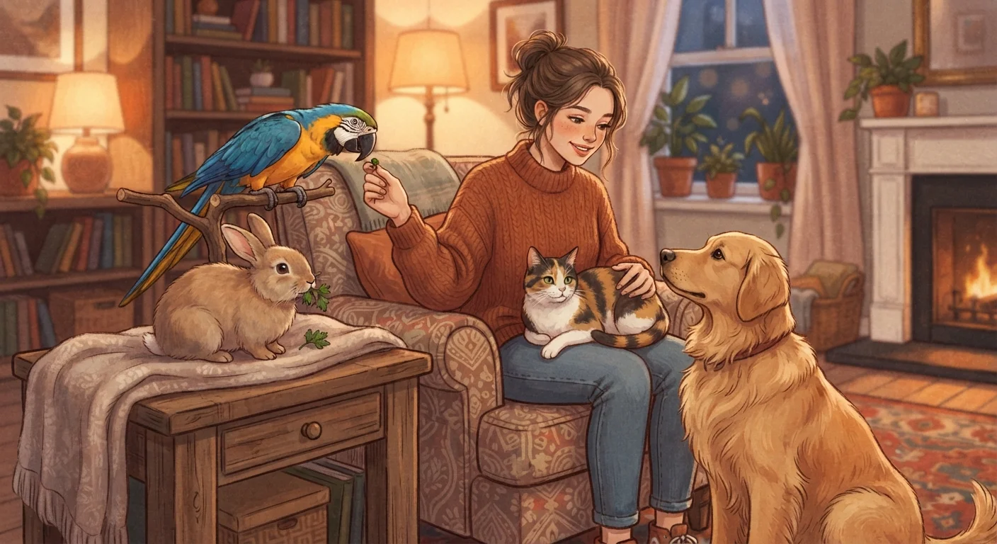 Training Across Species: Dogs, Cats, Rabbits, and Birds Compared