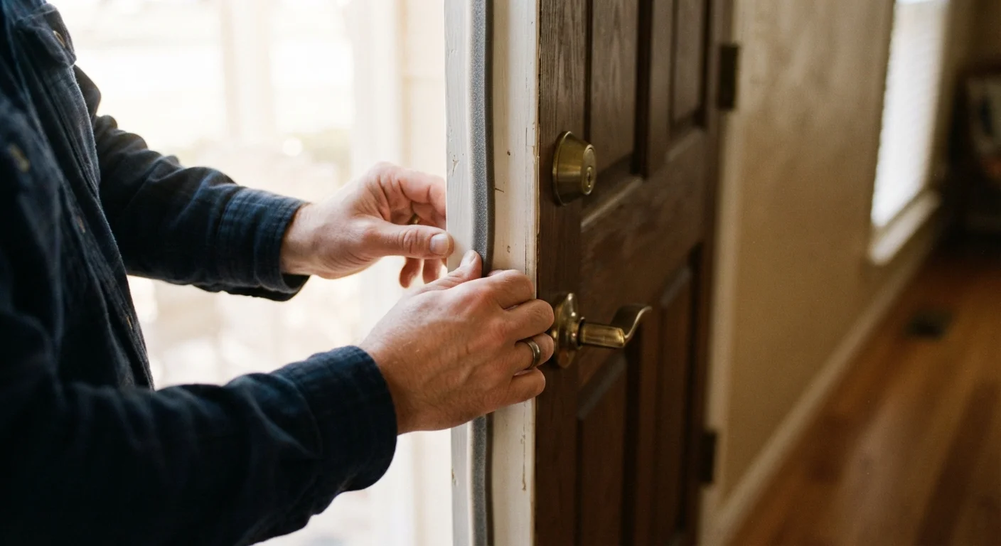 Weatherstripping a Door From Start to Finish